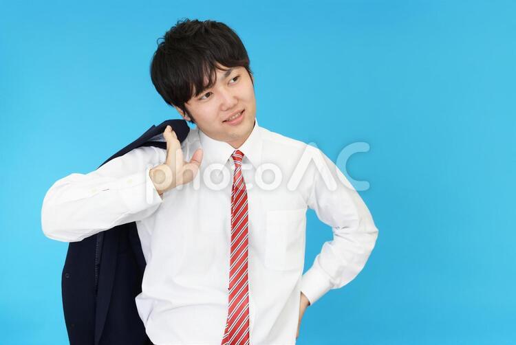 疲れた表情のビジネスマン 男性,ビジネスマン,男の写真素材