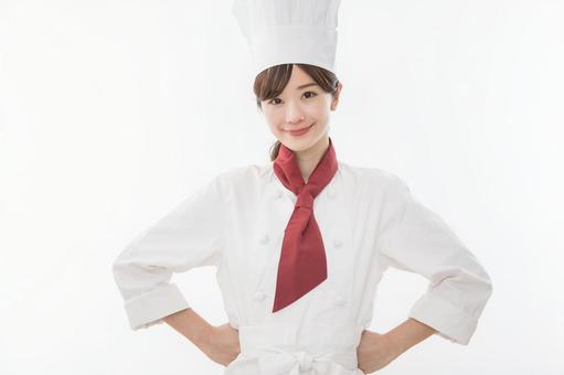 シェフ シェフ シェフ,女性,人物の写真素材