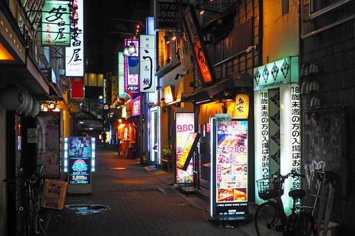 新宿歌舞伎町之夜 Ebi Street, JPG 新宿歌舞伎町之夜 Ebi Street, 신주쿠, 가부키쵸, 밤 새우 거리, JPG