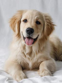 カメラに微笑む愛らしい犬 カメラに微笑む愛らしい犬の写真