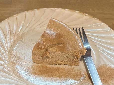 スパイスチーズケーキ スパイスチーズケーキ チーズケーキ,バスクチーズケーキ,ケーキの写真素材