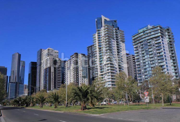 オーストラリア　メルボルンの市街地のマンション 外国,海外,メルボルンの写真素材