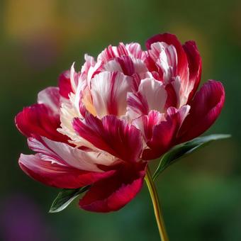 紫と白の花 紫と白の花の写真