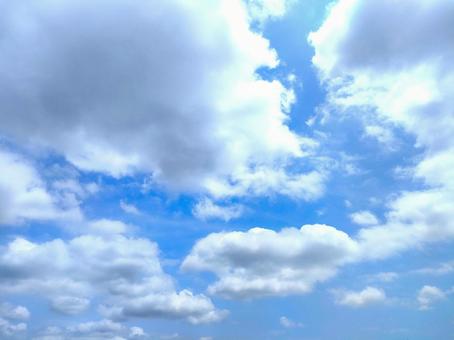 青空と雲 青空と雲の写真