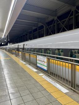 博多駅ホーム 700系ひかりレールスター 博多駅,博多南線,ひかりレールスターの写真素材