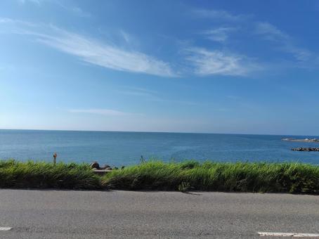 夏のある日の海 夏のある日の海の写真