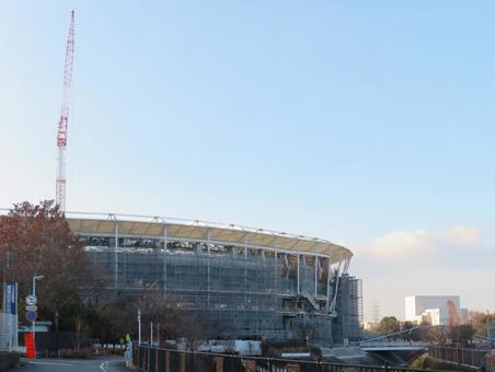 建設中のスタジアム 建設中のスタジアム パロマ瑞穂スタジアム,瑞穂競技場,瑞穂公園の写真素材