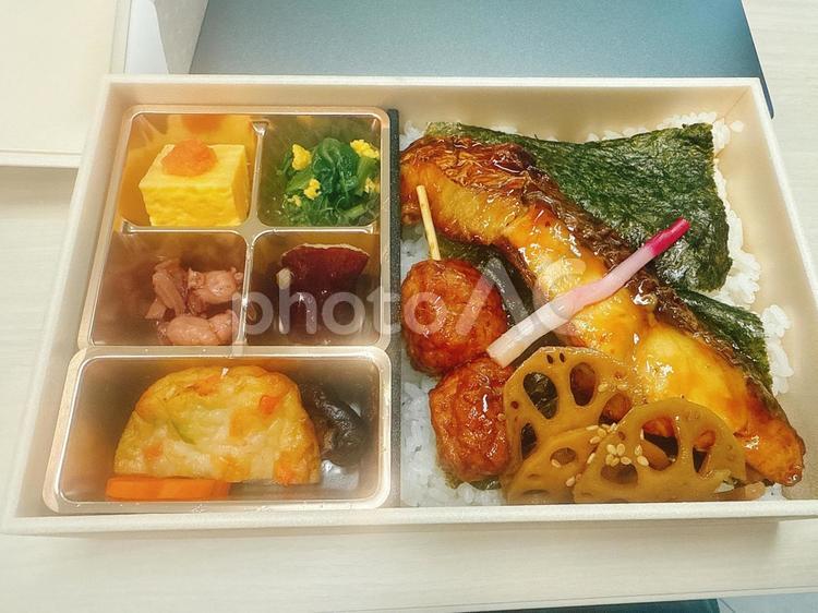 鮭の西京焼き弁当 弁当,サケ,鮭の写真素材