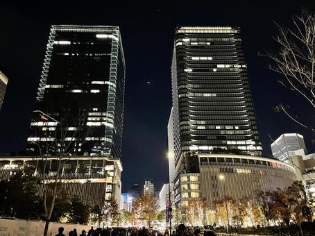 大阪・街並み・夜景 大阪,夜景,夜の写真素材