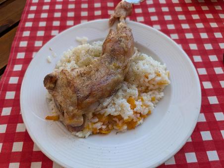 鶏モモ 鶏モモ,米,食べ物の写真素材