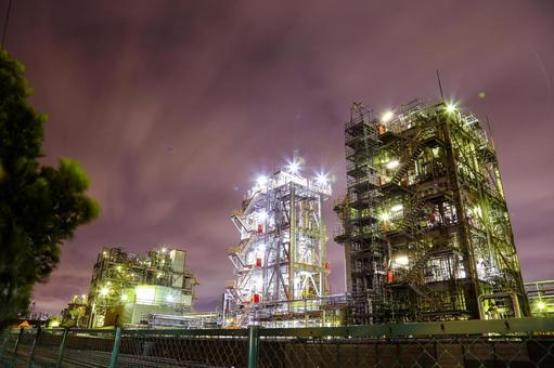 工場夜景 川崎市千鳥町 工場夜景 川崎市千鳥町の写真