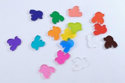 カラフルな鳥のアクリルピース_7 カラフルな鳥のアクリルピース_7 鳥,カラフル,ピースの写真素材