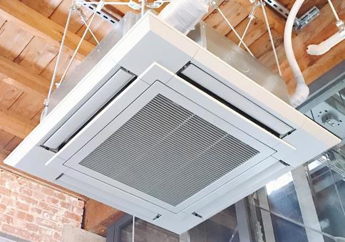 エアコン エアコン,天井エアコン,天井の写真素材