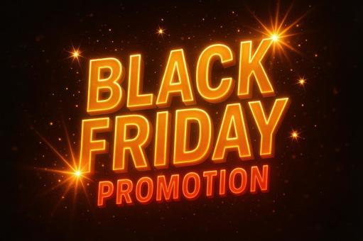 ブラックフライデー派手演出の写真