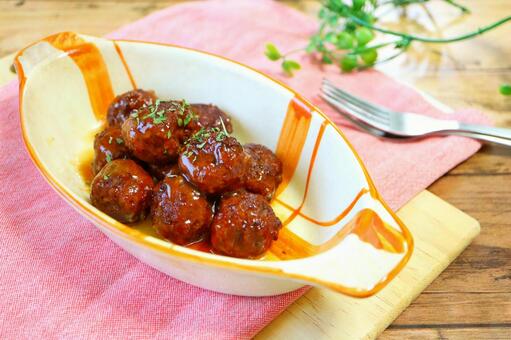 ミートボール ミートボール,豚肉,料理の写真素材