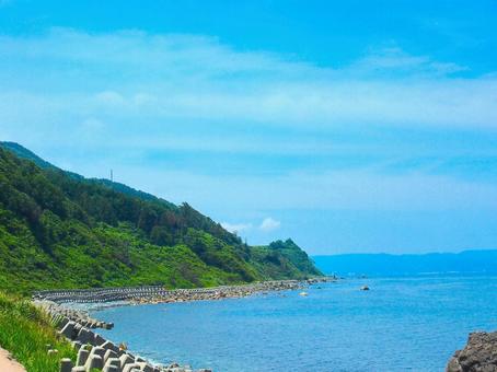 能登半島の海 能登半島の海 能登半島,地震,復興の写真素材