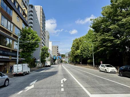上野恩賜公園前の道路 道路,上野恩賜公園,交通機関の写真素材