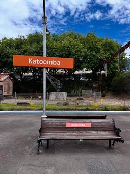 カトゥーンバ駅 katoomba,カトゥーンバ,駅の写真素材