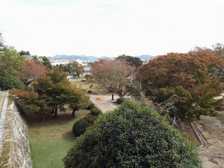 【風景写真】姫路城天守閣からの眺めの写真