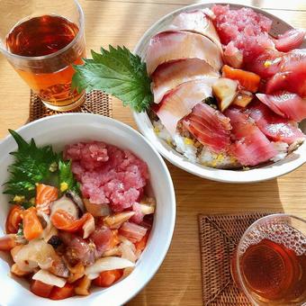 海鮮丼 海鮮丼の写真