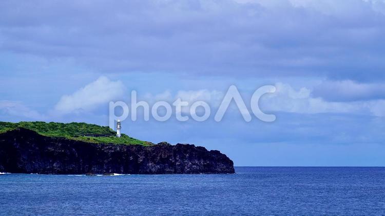 海から見た伊豆諸島の三宅島 三宅島,島,海の写真素材