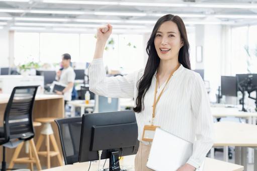 Young female engineer in office casual wear, JPG Young female engineer in office casual wear, JPG