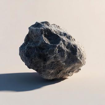 科学的視点:詳細に描かれた隕石の表面 科学的視点:詳細に描かれた隕石の表面の写真