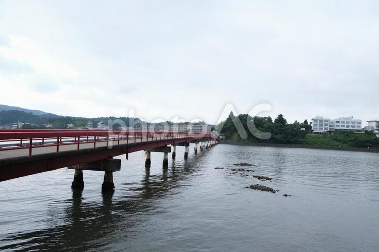 松島　福浦橋の風景　日本三景の名所 宮城,松島,福浦橋の写真素材