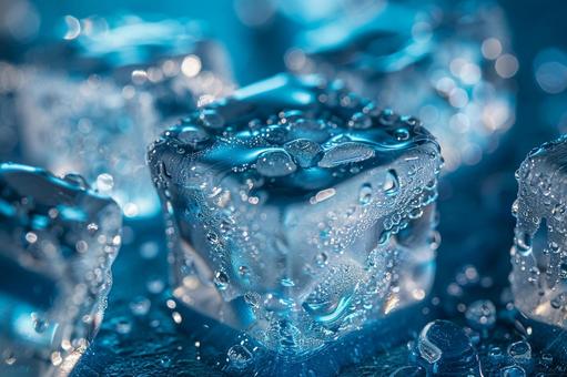 夏を感じるクールな氷の質感 夏を感じるクールな氷の質感の写真