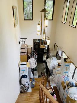 引越し 引越し 引っ越し,荷物,ダンボールの写真素材