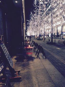 クリスマスの街並みの写真