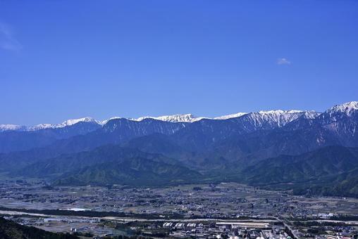 Photo, north alps, mountains, otakiyama, 