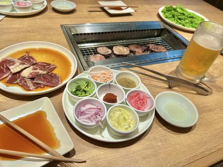 焼肉 焼肉 焼肉,食べ放題,バイキングの写真素材