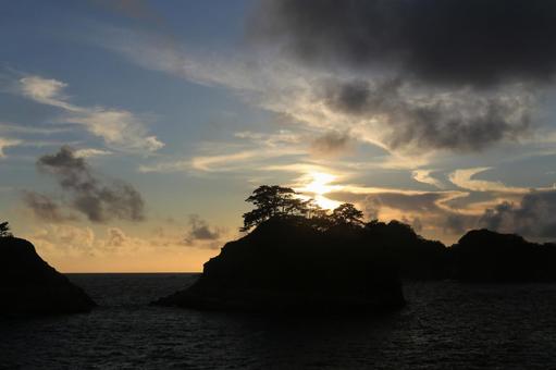 Sunset at Dogashima Norihama Beach, JPG Sunset at Dogashima Norihama Beach, JPG