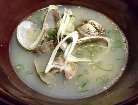 あさり あさり,おいしい,お椀の写真素材