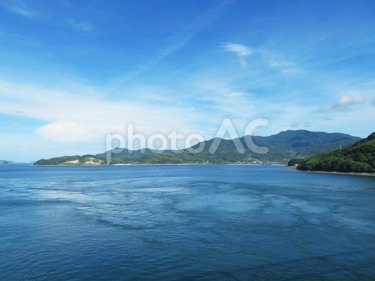 瀬戸内の海 海,空,瀬戸内海の写真素材