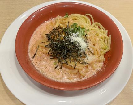 たらこクリームパスタ たらこクリームパスタ たらこ,クリーム,パスタの写真素材