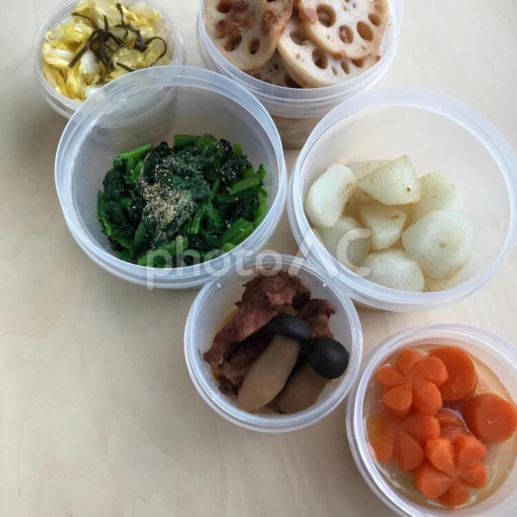 常備菜　イメージ 常備菜,飾り切り,コピースペースの写真素材