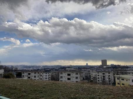 Photo, tokyo, apartment complex, landscape, 