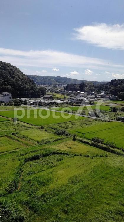 観覧車から見た田園風景 耕作地,風景,農業（商業企業）の写真素材