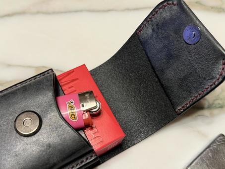 レザークラフト シガーケース,レザークラフト,アラスカレザーの写真素材