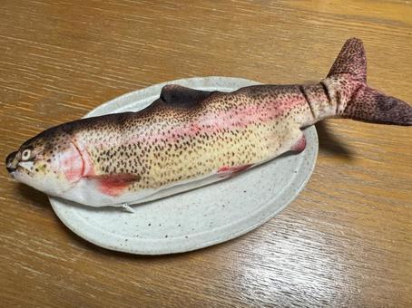 魚そっくりぬいぐるみ ぬいぐるみ,魚,フェイクフードの写真素材