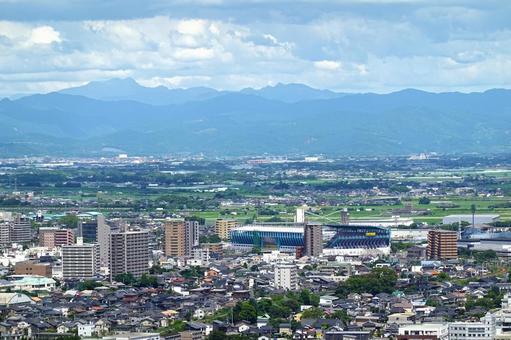Ekimae Real Estate Stadium (distant view), JPG