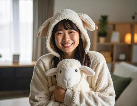 未年フォト・羊コスの羊子さん 未年フォト・羊コスの羊子さんの写真