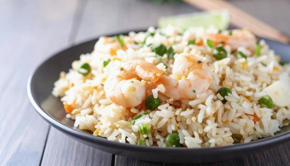 お昼ご飯のチャーハン お昼ご飯のチャーハンの写真