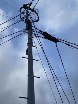 電柱電線5311 電柱電線5311の写真