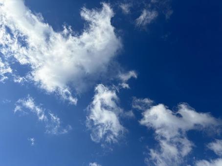 冬空 空,冬,青の写真素材