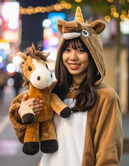午年フォト・馬コスの馬子さんの写真