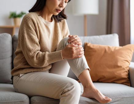 女性の膝の痛み 女性の膝の痛みの写真