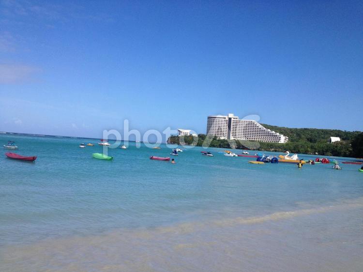 グアム　タモンビーチ グアム,タモン,タモンビーチの写真素材